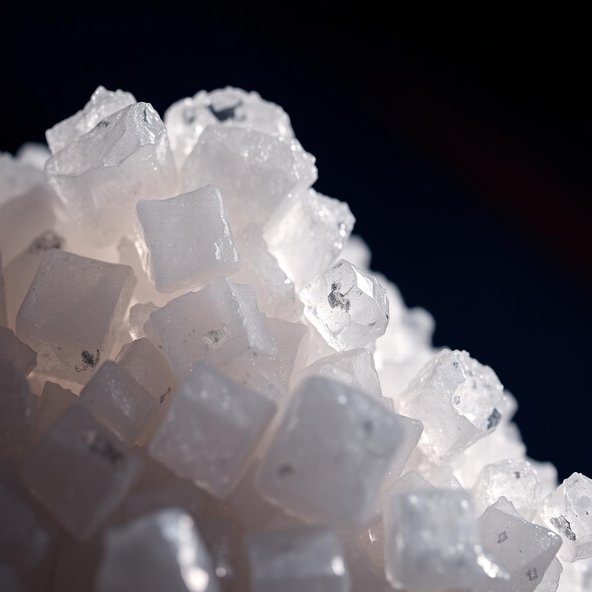 Industrial salt crystals